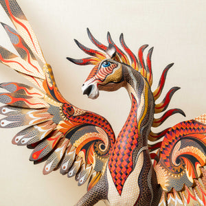 Pegaso Alebrije Madera Pintada y Tallada