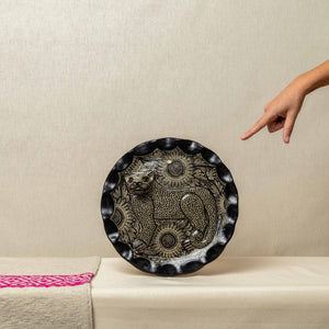Jaguar Burnished Clay Platter 1