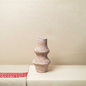 Vasija Barro Modelado, tonos terracota