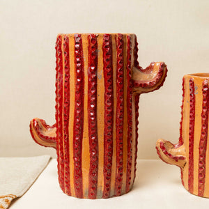 Pack de 3 Macetas Cactus, Rojo