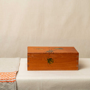 Caja Madera Caoba Bichos