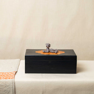 Caja Madera Caoba Jaguar Negra
