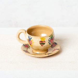 Taza de Café Barro Pintado Vajilla Milagritos