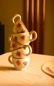 Taza de Café Barro Pintado Vajilla Milagritos